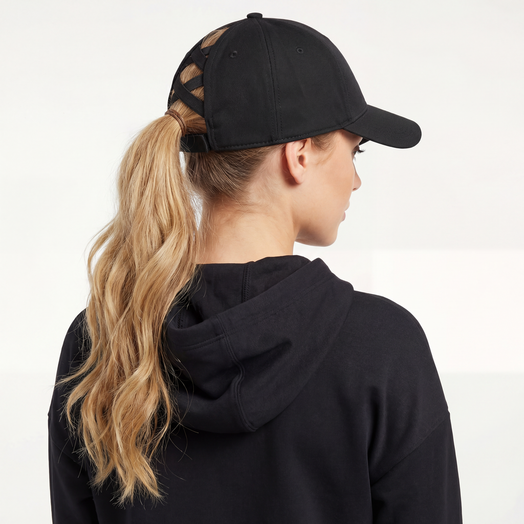 Sport Flex Pony Cap (Black)