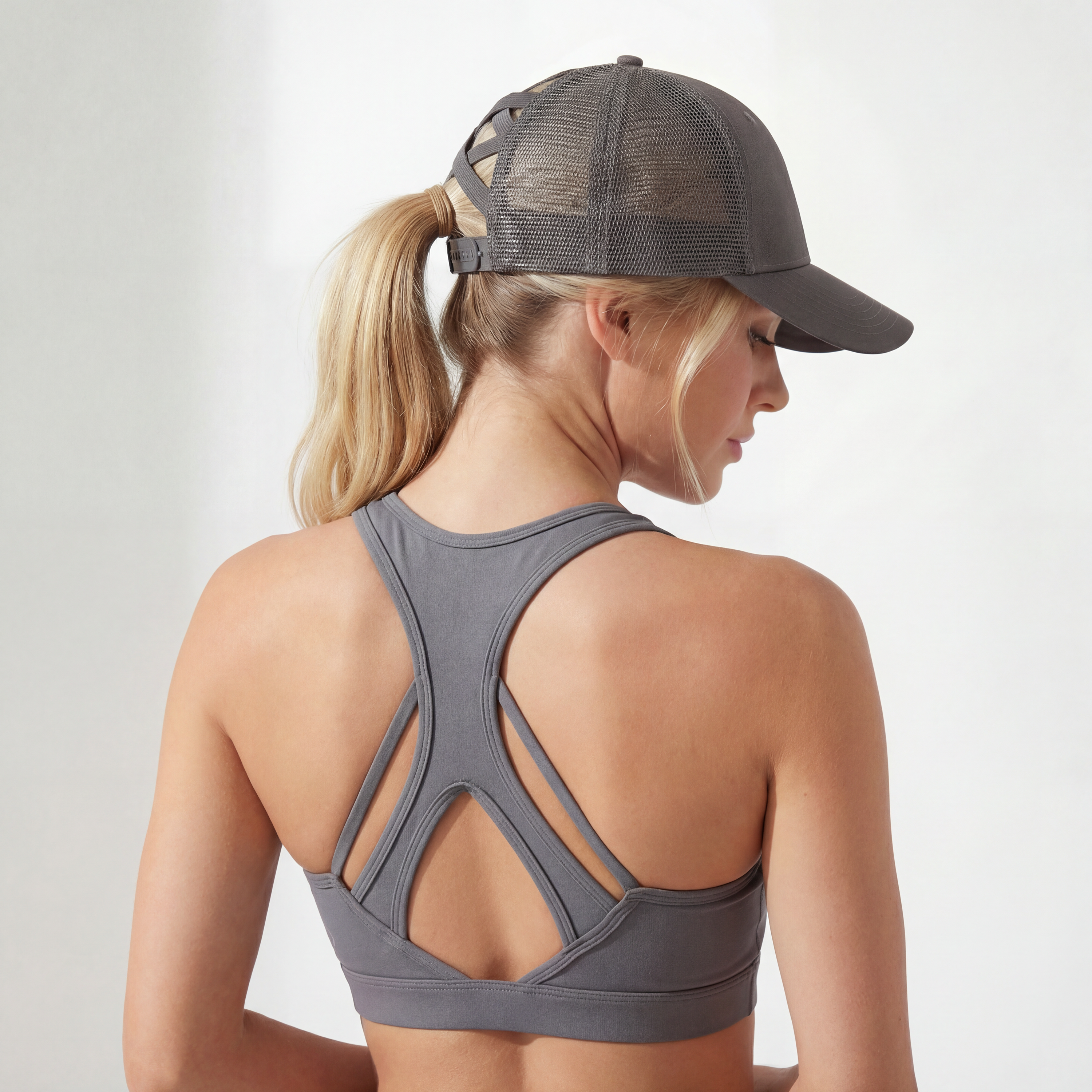 Classic Mesh Pony Trucker (Dark Grey)