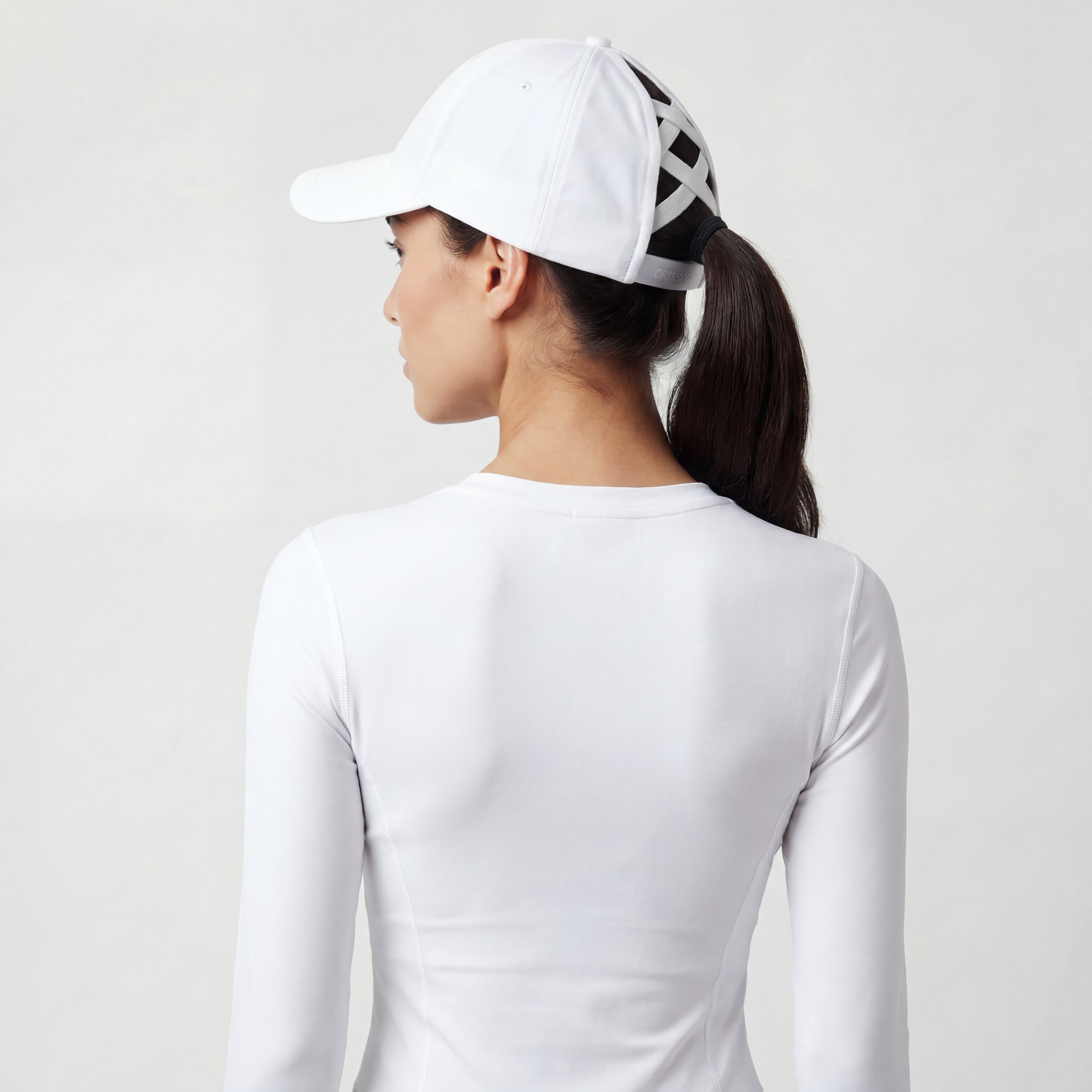 Sport Flex Pony Cap (White)
