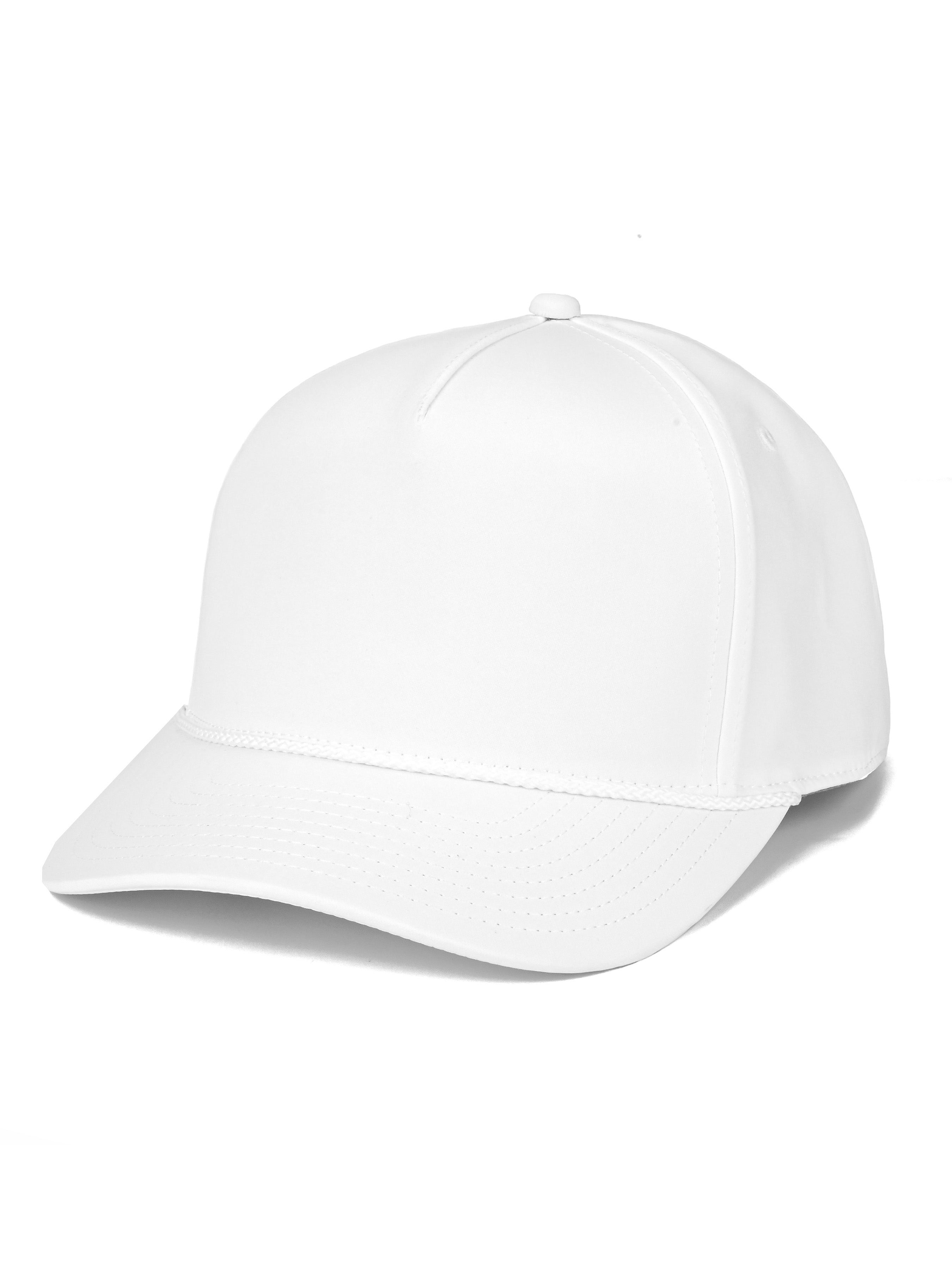Solid Rope Trucker (White/White Rope)
