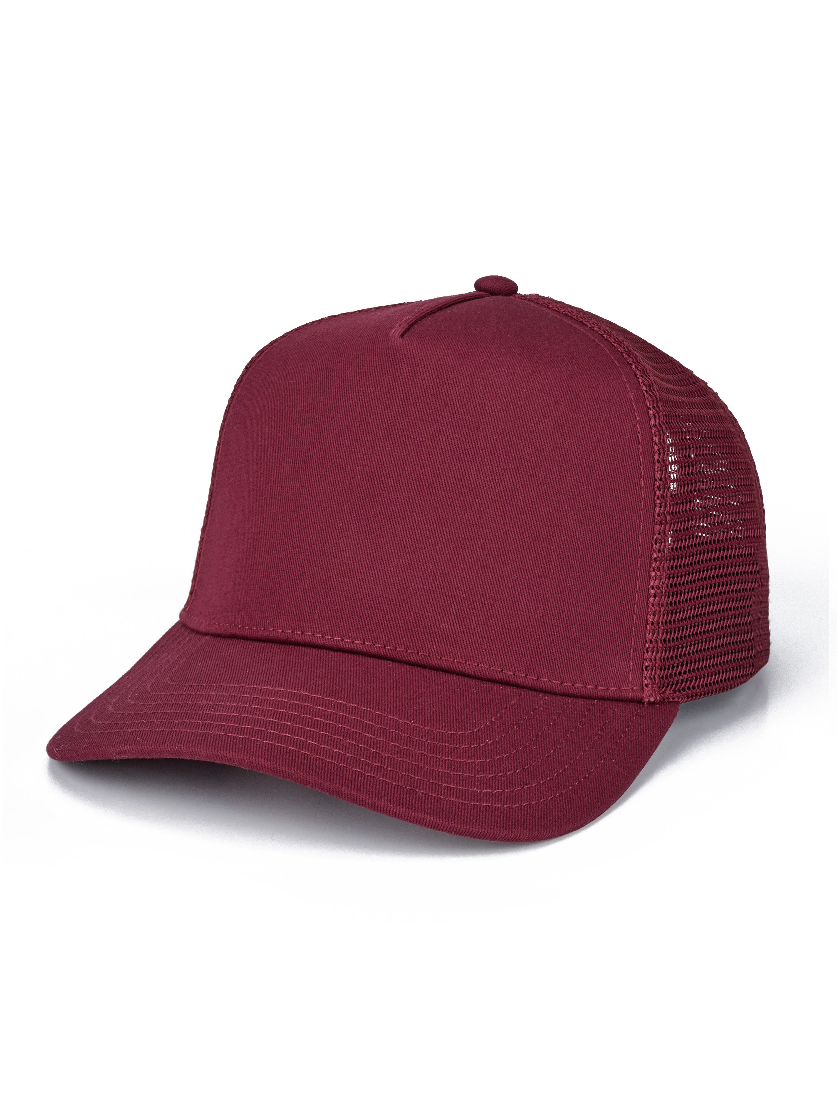 Classic Mesh Pony Trucker (Burgundy)