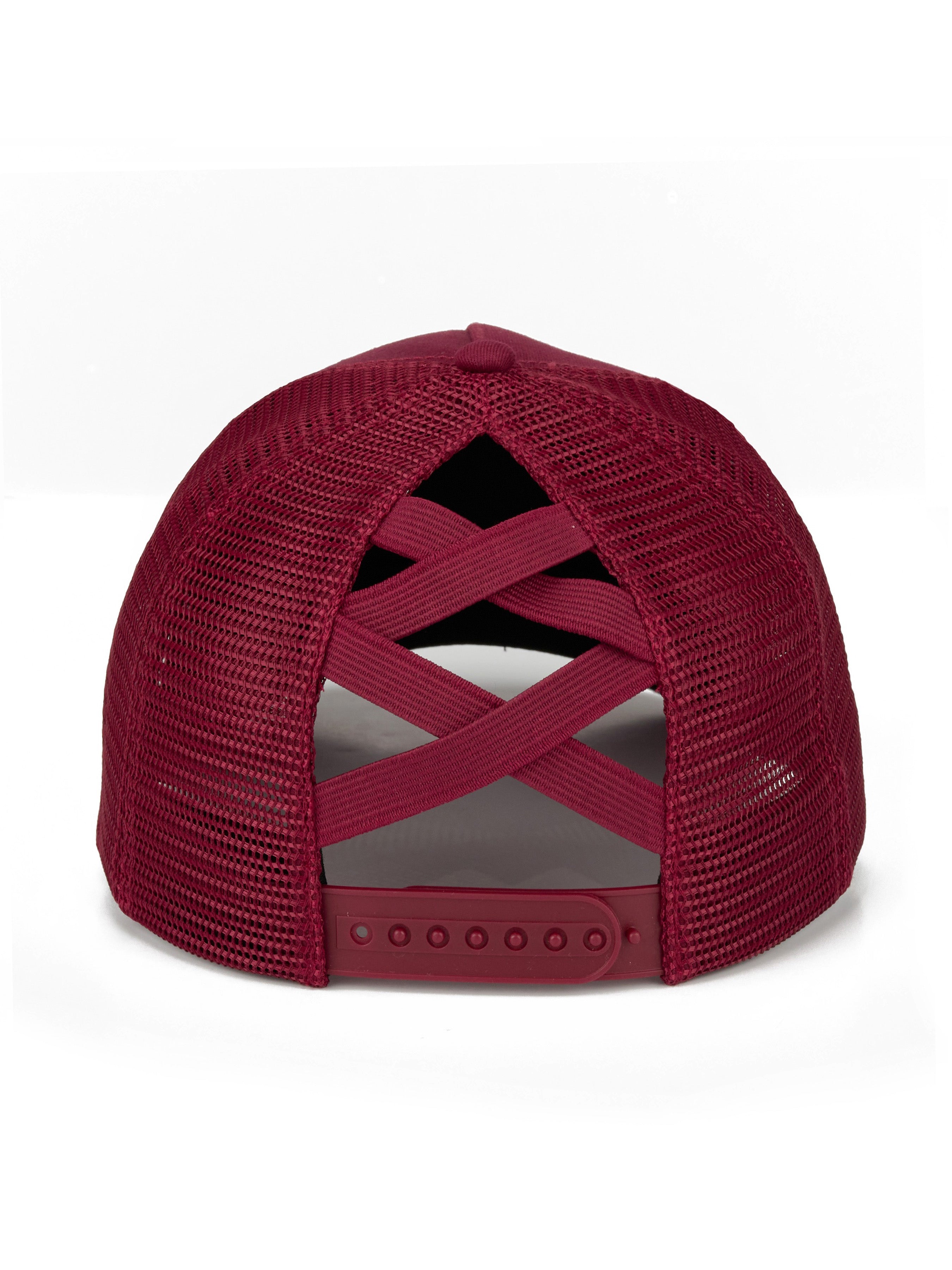 Classic Mesh Pony Trucker (Burgundy)