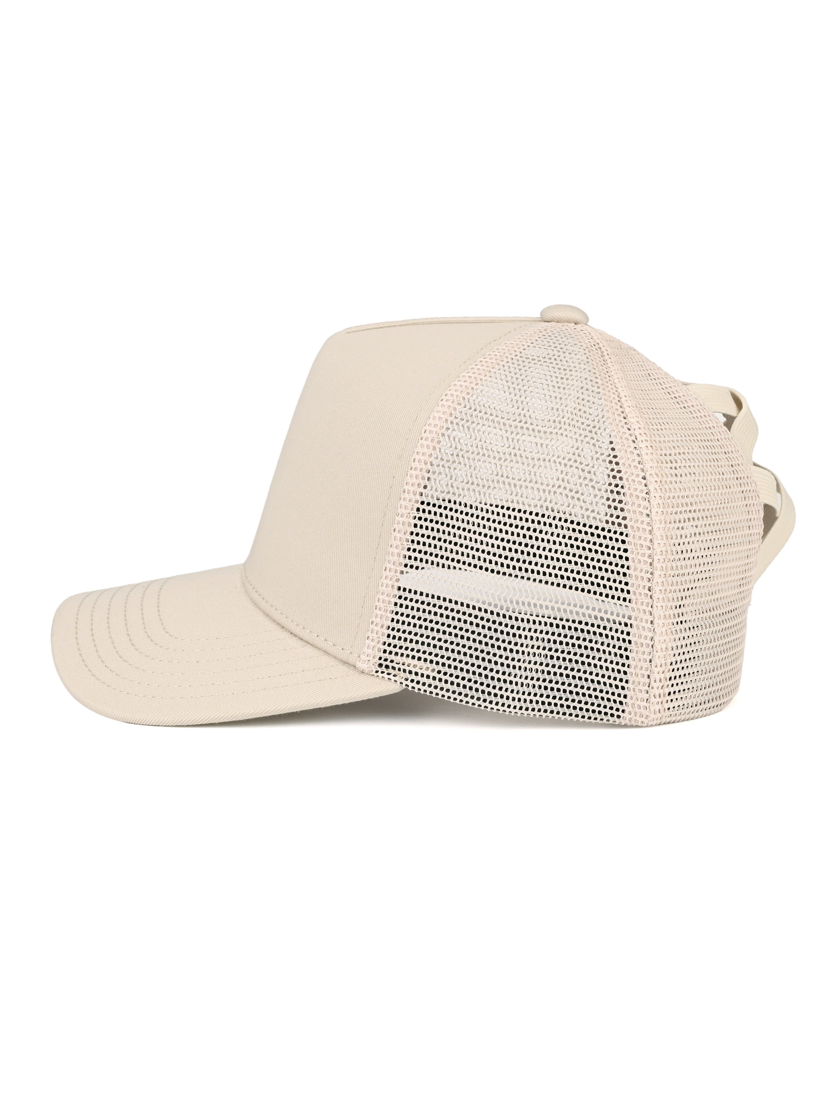 Classic Mesh Pony Trucker (Beige)