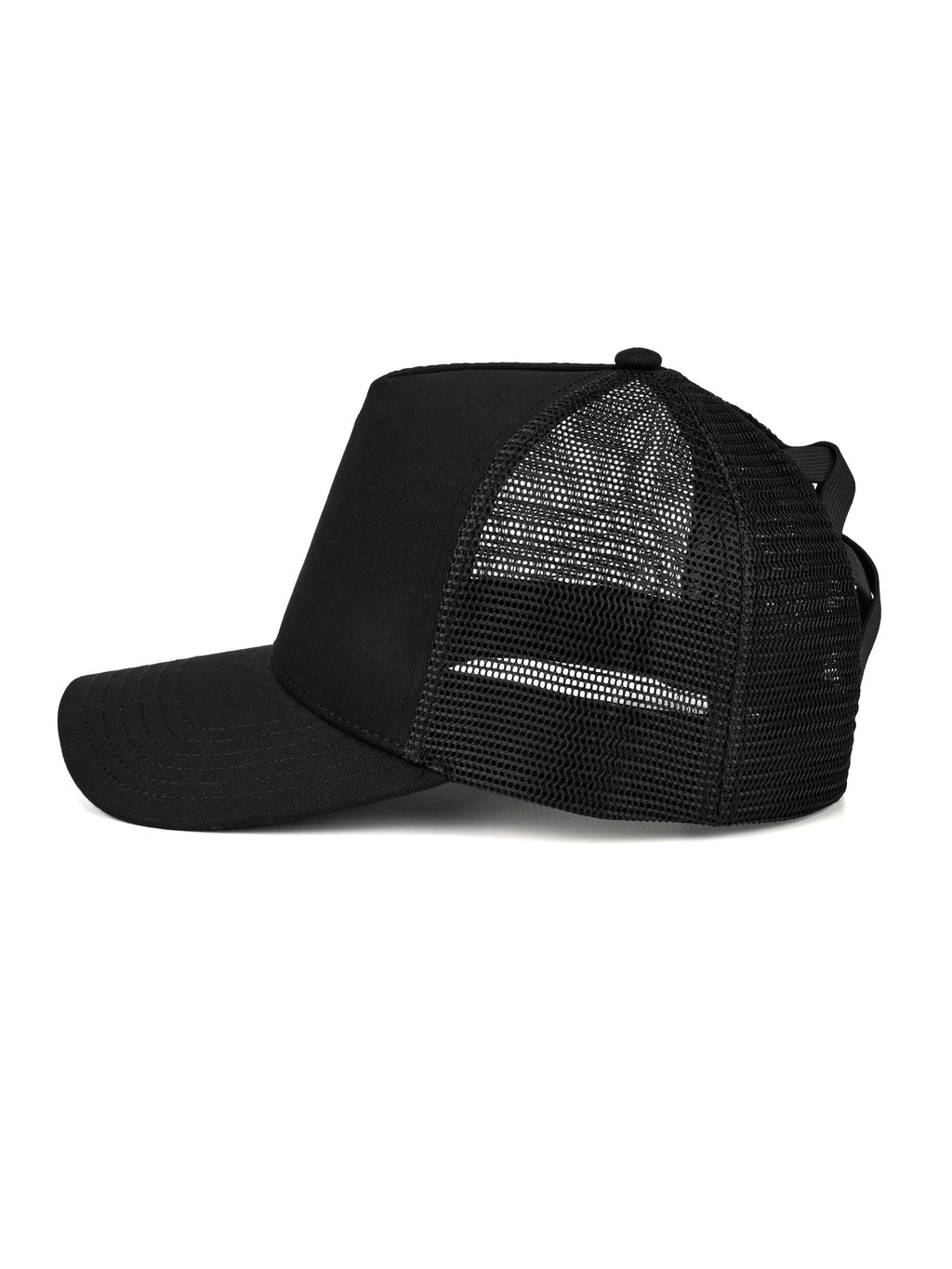 Classic Mesh Pony Trucker (Black)