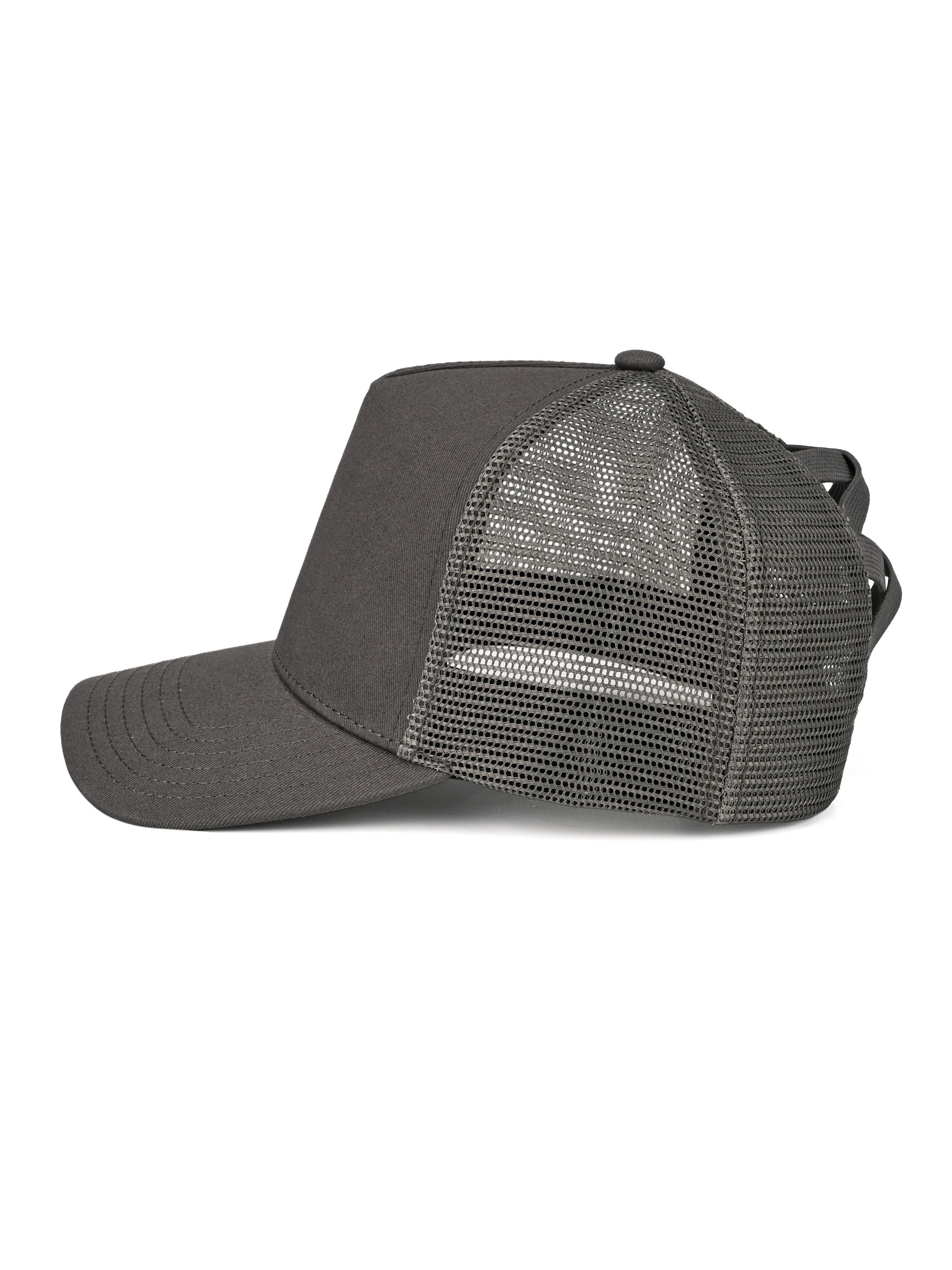 Classic Mesh Pony Trucker (Dark Grey)