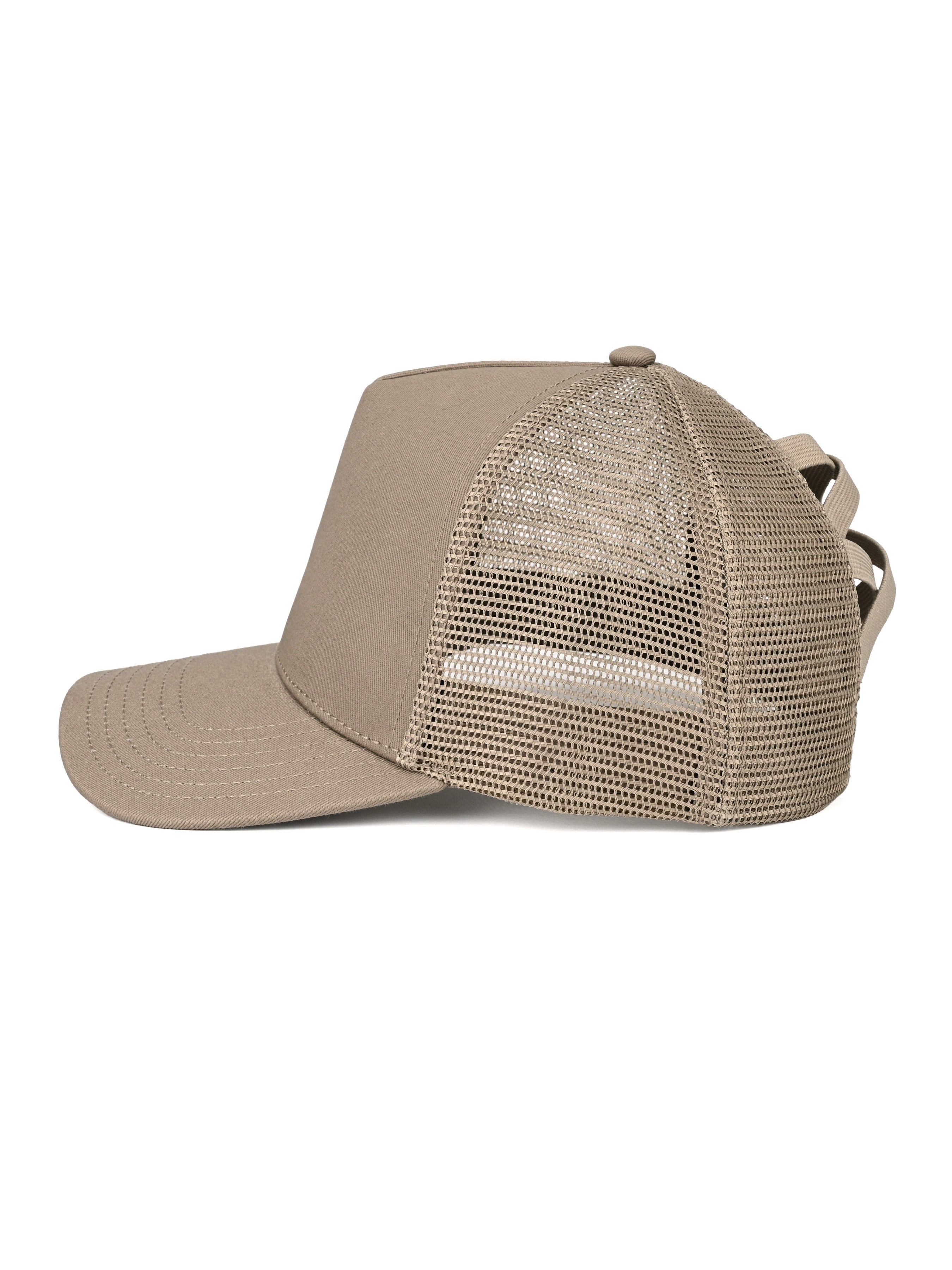 Classic Mesh Pony Trucker (Khaki)