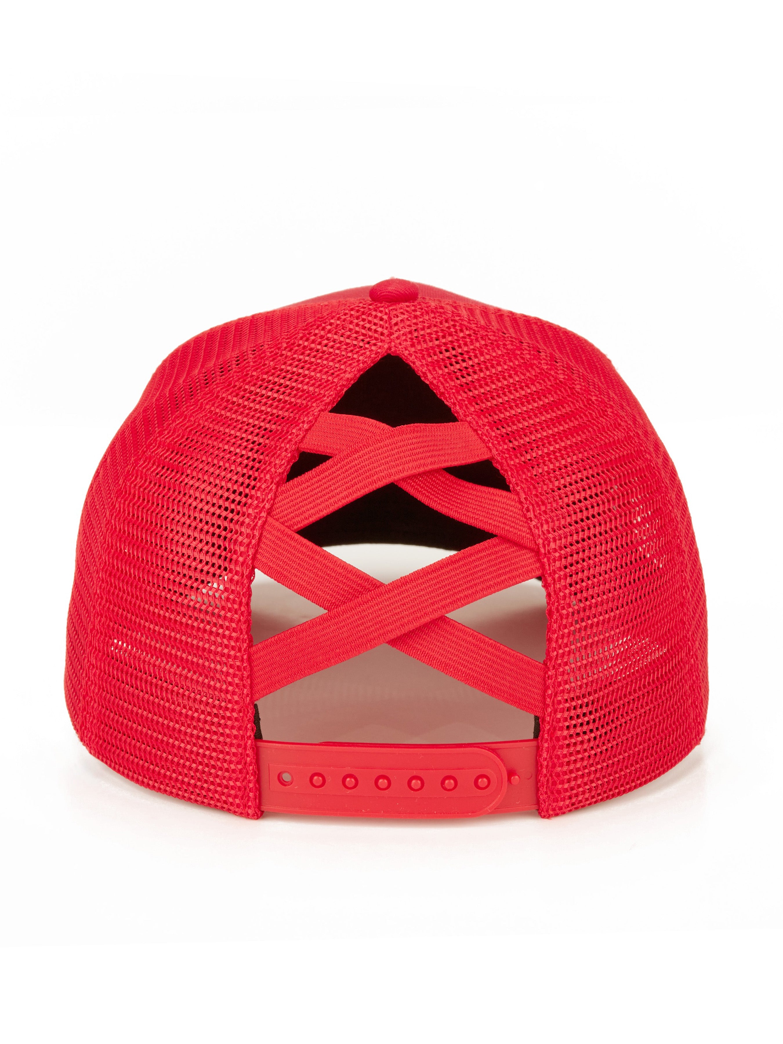 Classic Mesh Pony Trucker (Red)