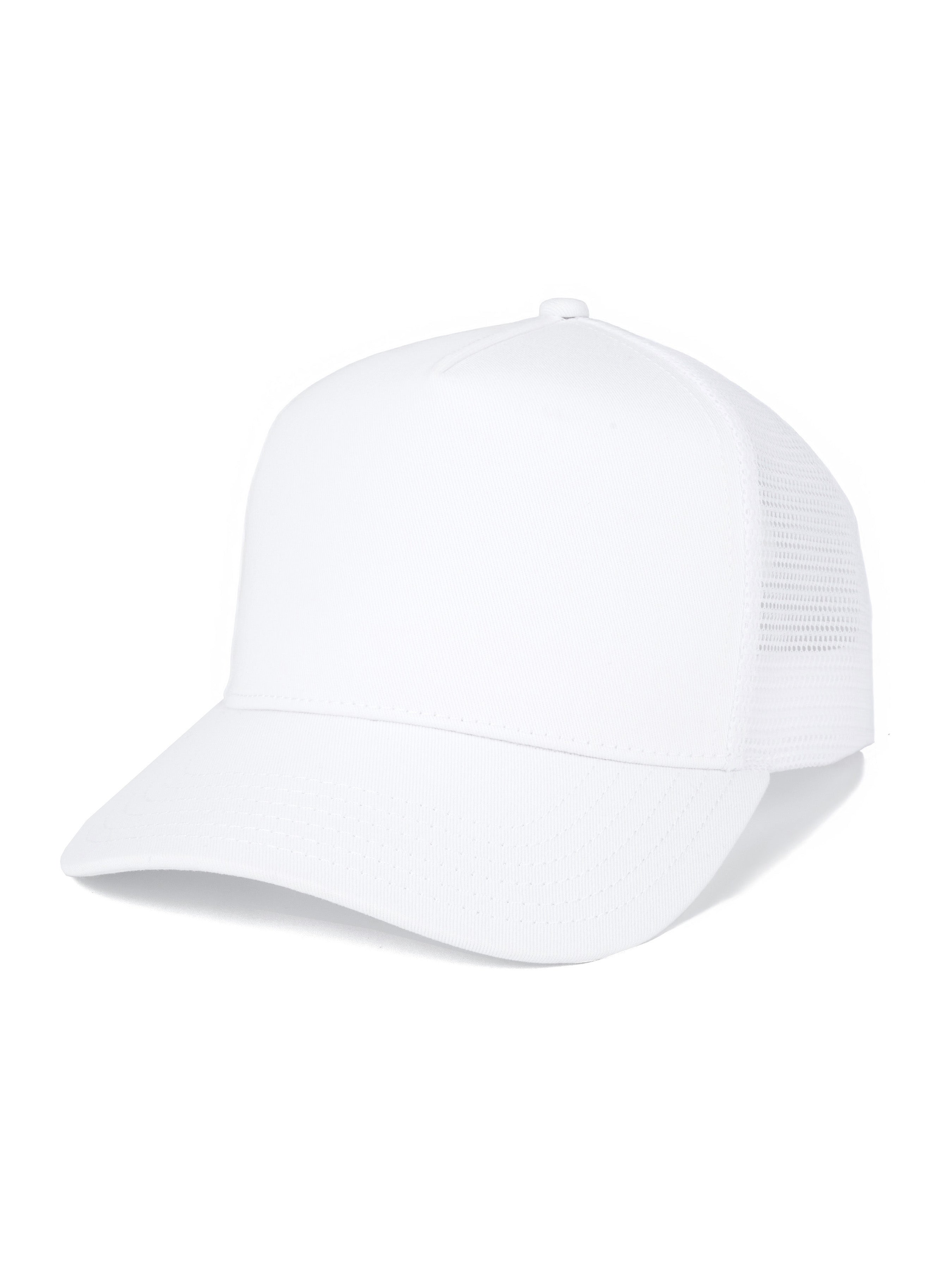 Classic Mesh Pony Trucker (White)
