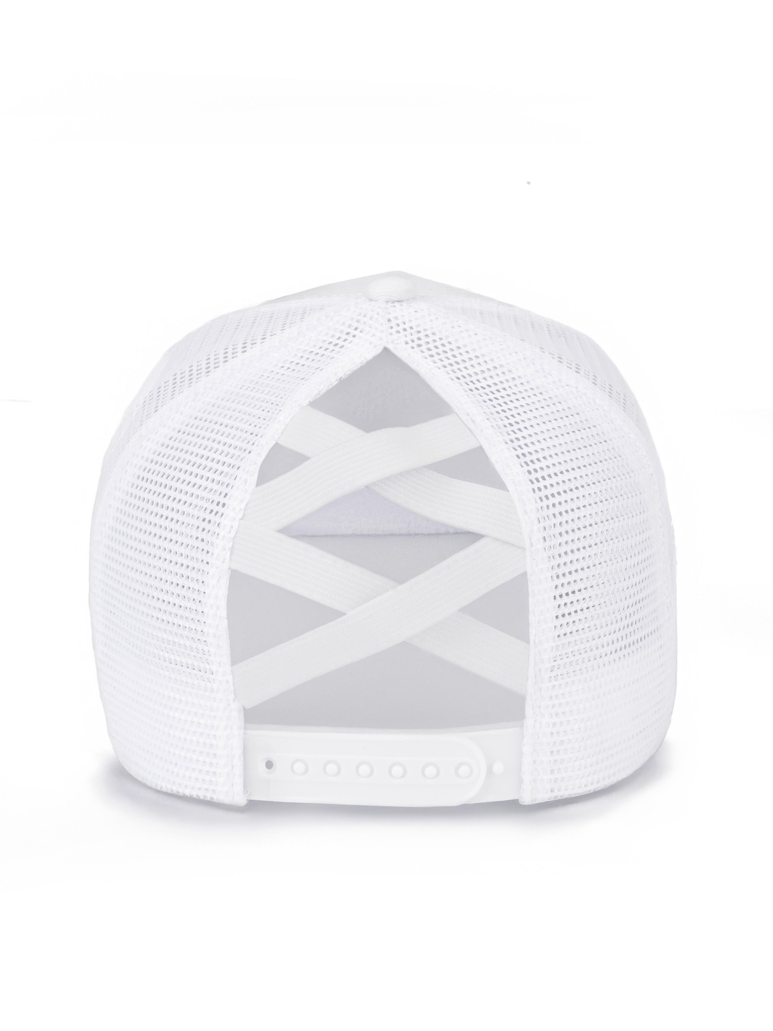 Classic Mesh Pony Trucker (White)