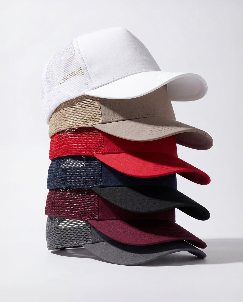 Classic Mesh Pony Trucker (White)